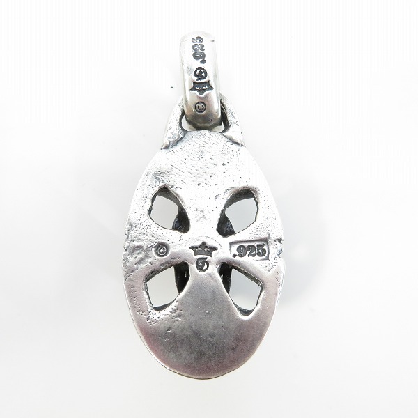 実際に弊社で買取させて頂いたGABORATORY/ガボラトリー/ガボール Skull on Cross oval Pendant/スカルオンクロスオーバルペンダントトップの画像 6枚目
