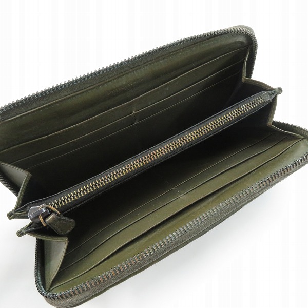 実際に弊社で買取させて頂いた【難あり】BOTTEGA VENETA/ボッテガヴェネタ イントレチャート ラウンドファスナー 長財布の画像 3枚目