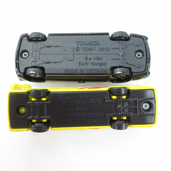 実際に弊社で買取させて頂いたTOMICA/トミカ 多美卡 CN-11 FAW HONG QI/CN-15 FAW JIEFANG KE CHE(YELLOW) 中国限定 2点セット/ミニカーの画像 7枚目