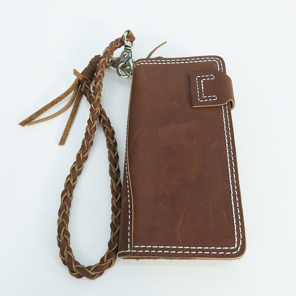 実際に弊社で買取させて頂いたRED WING/レッドウィング 二つ折り長財布 ウォレットコード付の画像 1枚目
