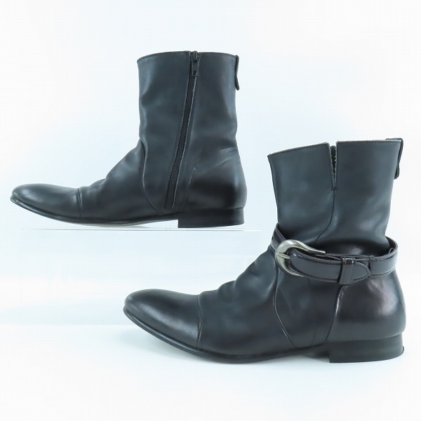 実際に弊社で買取させて頂いたalfredoBANNISTER/アルフレッドバニスター サイドジップ ストラップ ショートブーツ 5281005045/40の画像 3枚目