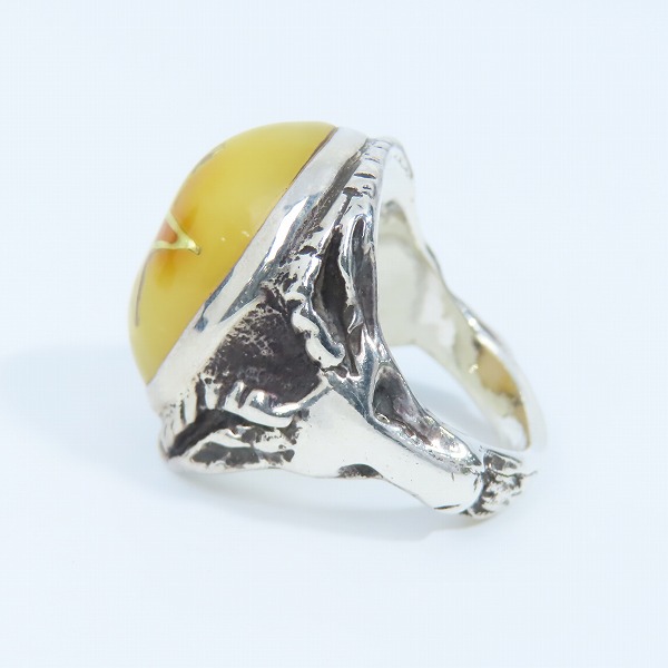 実際に弊社で買取させて頂いたALEX STREETER/アレックスストリーター エンジェルハートリング 17年限定/30周年記念 パウダーバルティックアンバー/21号の画像 2枚目