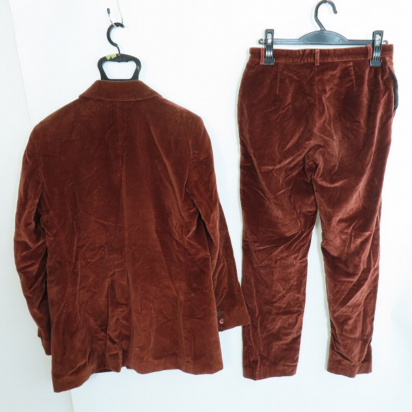 実際に弊社で買取させて頂いたA.P.C/アーペーセー ベロア スーツ セットアップ/ジャケット パンツ/S/38の画像 1枚目