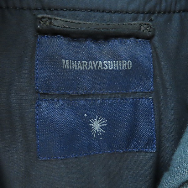 実際に弊社で買取させて頂いたMIHARA YASUHIRO/ミハラヤスヒロ ダブルライダースジャケット 31011268/Sの画像 3枚目