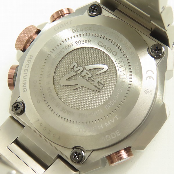 実際に弊社で買取させて頂いたG-SHOCK/Gショック MR-G GPSハイブリッド電波ソーラー MRG-G1000DC-1AJR の画像 5枚目