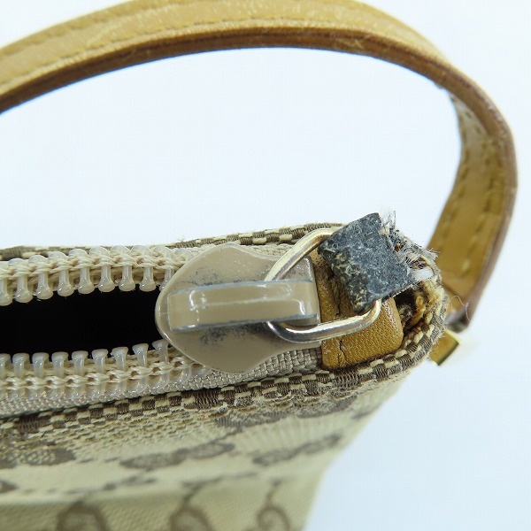 実際に弊社で買取させて頂いたGUCCI/グッチ GG柄 アクセサリーポーチ/ハンドバッグ 039.1103.2123　の画像 7枚目