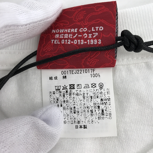 実際に弊社で買取させて頂いた【未使用】A BATHING APE/アベイジングエイプ 30TH ANNIVERSARY APE HEAD TEE/30周年記念限定 エイプヘッドTシャツ ホワイト/Mの画像 3枚目