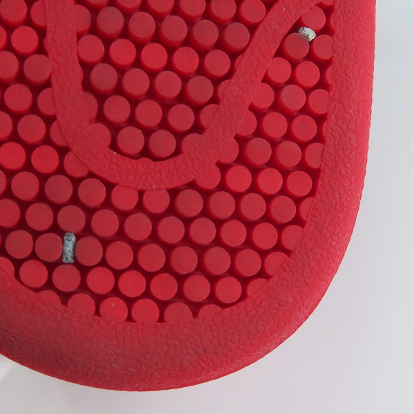 実際に弊社で買取させて頂いたEMPORIO ARMANI/エンポリオ アルマーニ レザー ローカットスニーカー レッド 6.5の画像 8枚目