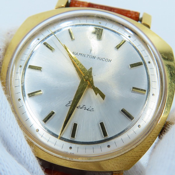 実際に弊社で買取させて頂いた【ジャンク】HAMILTON RICOH/ハミルトン リコー エレクトリック 腕時計 E1002の画像 5枚目
