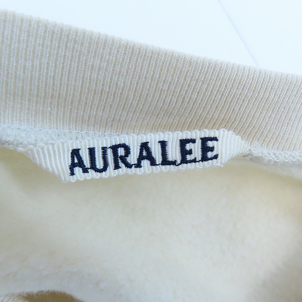 実際に弊社で買取させて頂いたAURALEE/オーラリー 21AW ELASTIC HIGH GAUGE SWEAT P/O.  スウェットプルオーバー/A21AP01NU/3の画像 2枚目