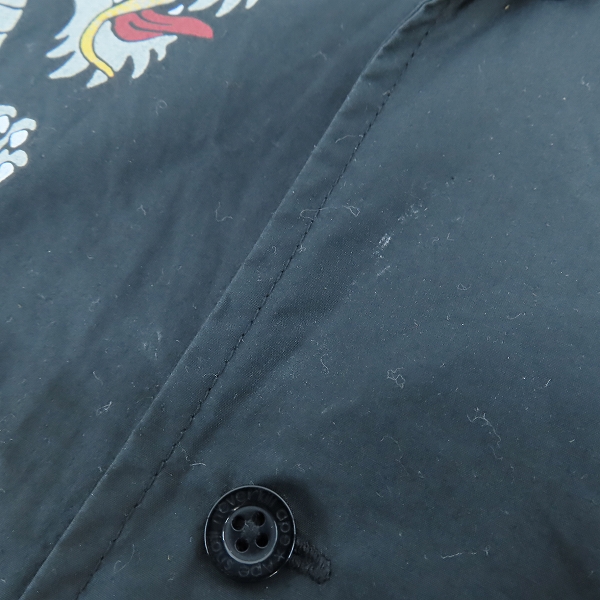 実際に弊社で買取させて頂いたA BATHING APE/アベイシングエイプ TIGER AND DRAGON/タイガー＆ドラゴン OPEN COLLAR SHIRT/オープンカラーシャツ/2XLの画像 6枚目