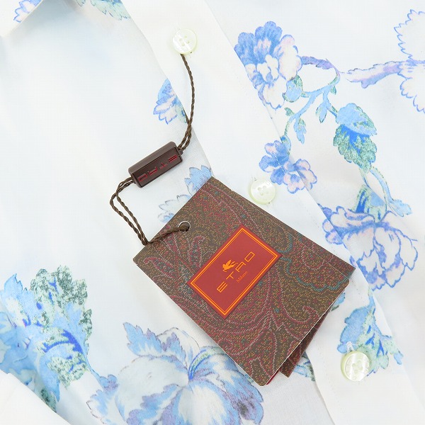 実際に弊社で買取させて頂いた【未使用】ETRO/エトロ 花柄 半袖シャツ 211-1K445-4724/44の画像 7枚目