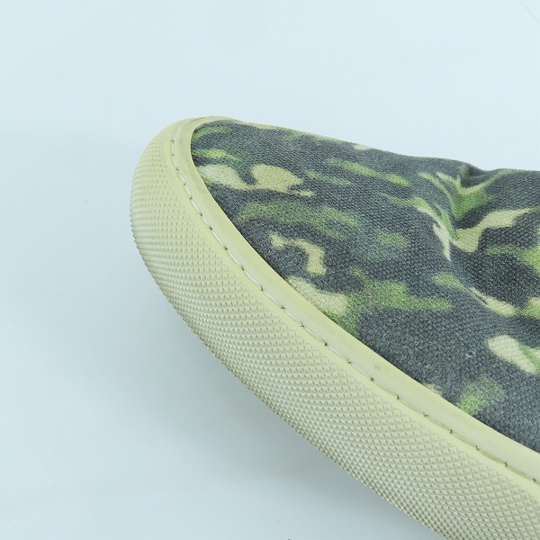 実際に弊社で買取させて頂いたMoncler/モンクレール カモフラ/迷彩柄 キャンバス スリッポンシューズ 41の画像 7枚目