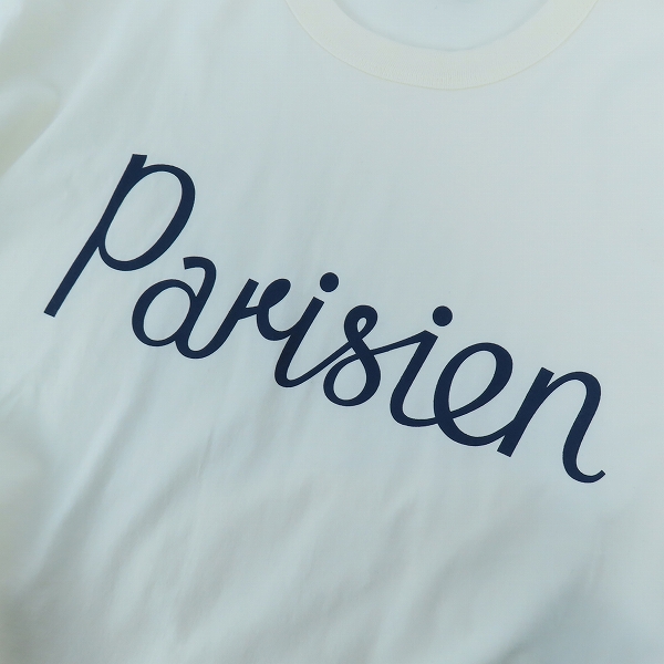 実際に弊社で買取させて頂いた【未使用】MAISON KITSUNE/メゾンキツネ  PARISIEN CLASSIC TEE/パリジャン 半袖Tシャツ AM00101KJ0008/Lの画像 5枚目