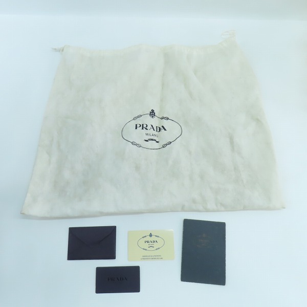 実際に弊社で買取させて頂いたPRADA/プラダ 三角ロゴプレート ハンドバッグの画像 8枚目