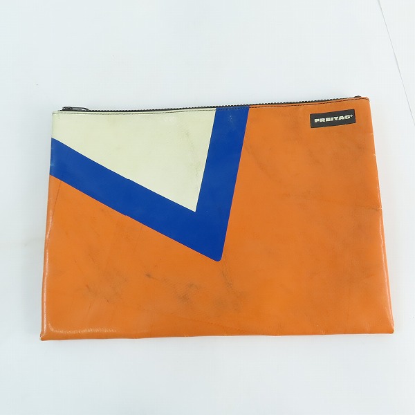 実際に弊社で買取させて頂いたFREITAG/フライターグ F08 DAN/ダン ポーチ/セカンドバッグ/クラッチバッグ オレンジ/ブルー