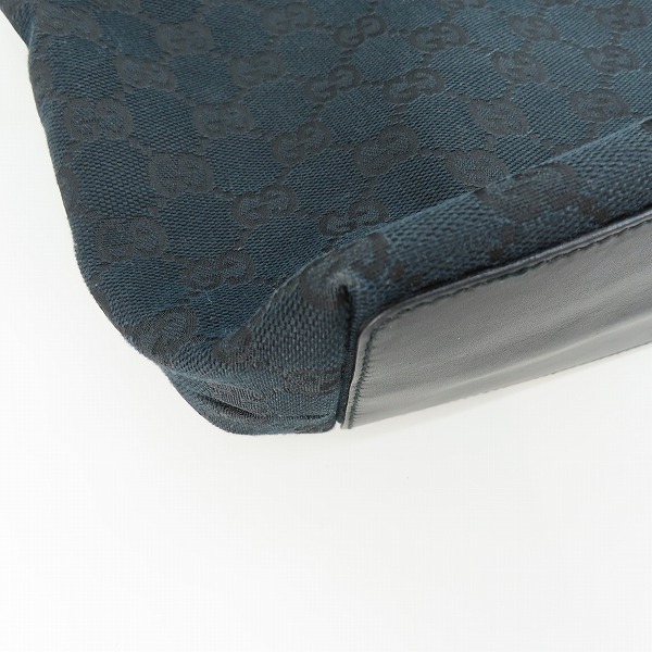 実際に弊社で買取させて頂いたGUCCI/グッチ GGキャンバス トートバッグ ブラックの画像 7枚目