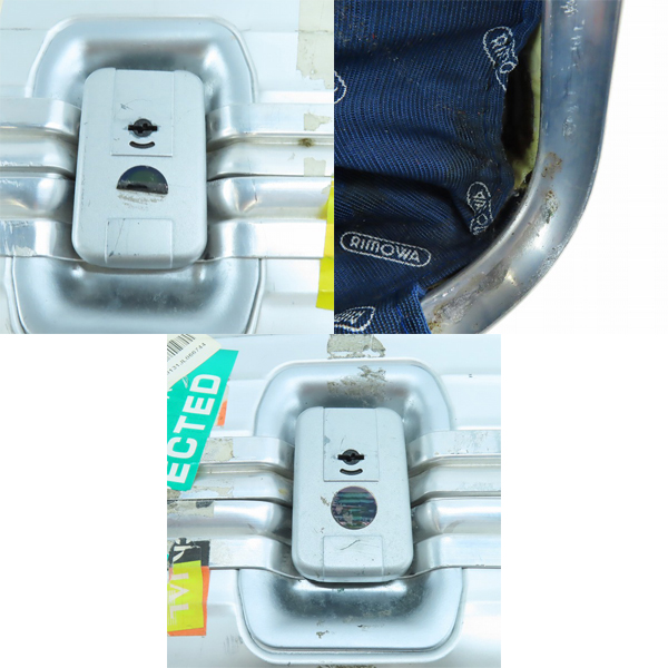 実際に弊社で買取させて頂いたRIMOWA/リモワ 2輪 アルミ スーツケースの画像 6枚目