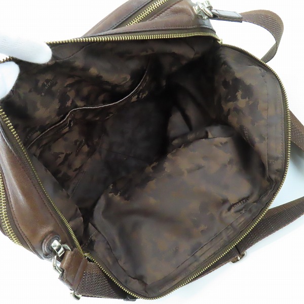 実際に弊社で買取させて頂いたaniary/アニアリ レザー ショルダーバッグ ブラウンの画像 4枚目