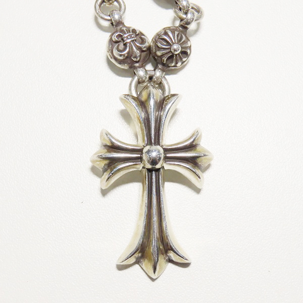 実際に弊社で買取させて頂いたCHROME HEARTS/クロムハーツ マルチボールネックレス スモールCHクロスの画像 1枚目