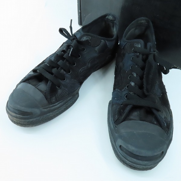 実際に弊社で買取させて頂いたNUMBER(N)INE/ナンバーナイン 2003/カート期 ハート涙パッチワーク ローカットスニーカー/8