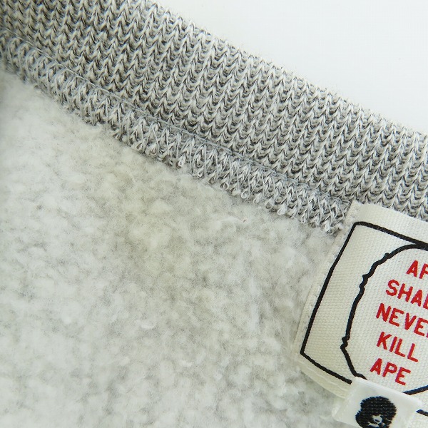 実際に弊社で買取させて頂いたA BATHING APE/アベイシングエイプ スウェット ベイプスタ トルーパー ワッペン/Lの画像 5枚目