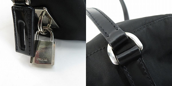 実際に弊社で買取させて頂いたPRADA/プラダ ロボットベア/イブニングベア ナイロン ハンドバッグ ROBOT BEAR/BN1136の画像 7枚目