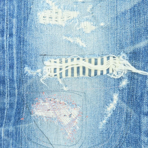 実際に弊社で買取させて頂いたHYSTERIC GLAMOUR/ヒステリックグラマー RSM加工 ストレート デニムパンツ 0241AP10/29の画像 7枚目