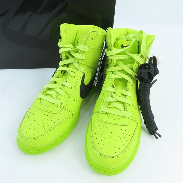 実際に弊社で買取させて頂いた【未使用】NIKE×AMBUSH/ナイキ×アンブッシュ DUNK HIGH/ダンクハイ Flash Lime/フラッシュライム CU7544-300 27.5