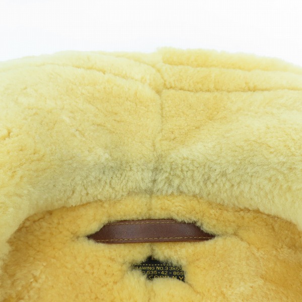 実際に弊社で買取させて頂いたBUZZ RICKSON'S/バズリクソンズ B-3 ムートンジャケット/M83157/36の画像 5枚目