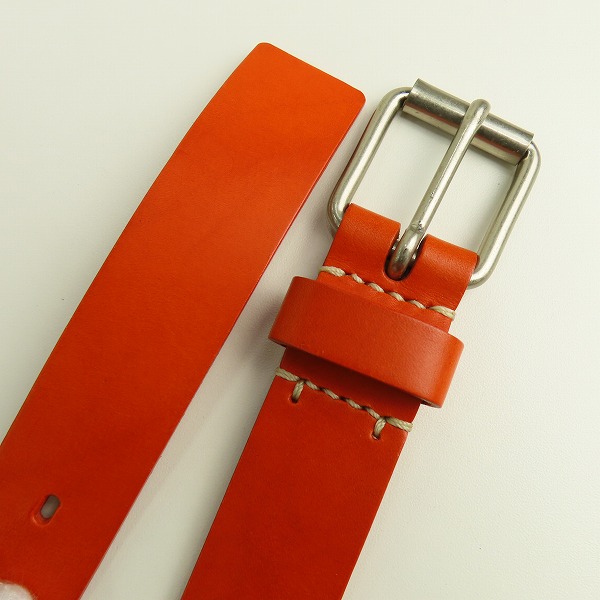 実際に弊社で買取させて頂いたATTACHMENT/アタッチメント  レザーベルト オレンジの画像 1枚目