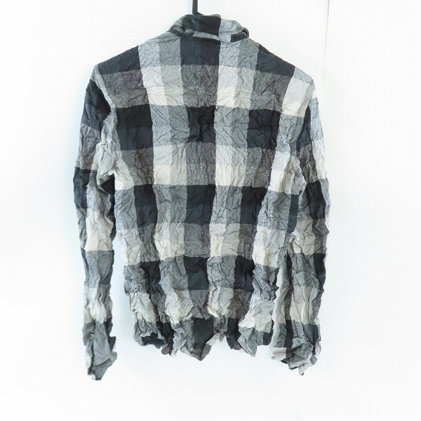 実際に弊社で買取させて頂いた【未使用】ATTACHMENT/アタッチメント クラッシュCo/Siキャンバスブロックチェックシャツ AS21-276/2の画像 1枚目