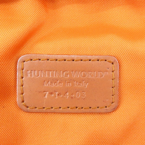 実際に弊社で買取させて頂いたHUNTING WORLD/ハンティングワールド レザー切替ミニショルダーバッグの画像 5枚目