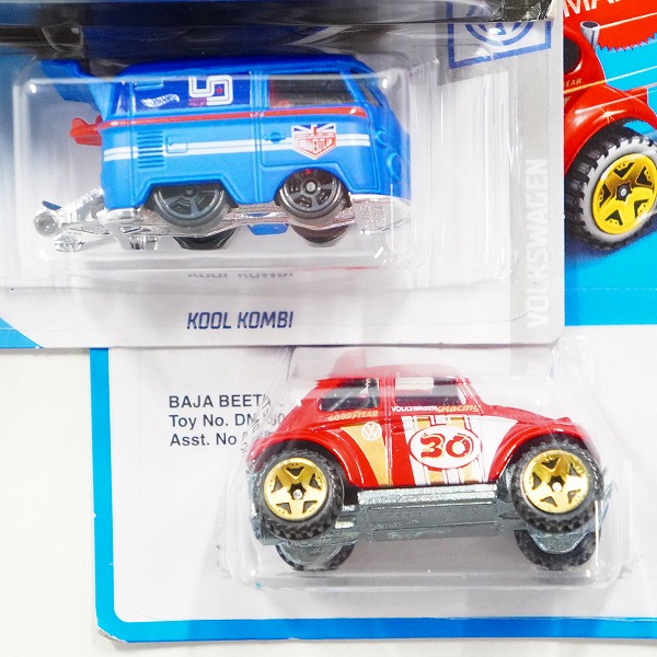 実際に弊社で買取させて頂いた【未開封】Hot Wheels/ホットウィール BAJA BEETLE/foot loose VOLKSWAGEN BEETLE/KOOL KOMBI Magnus Walker 3点セットの画像 4枚目