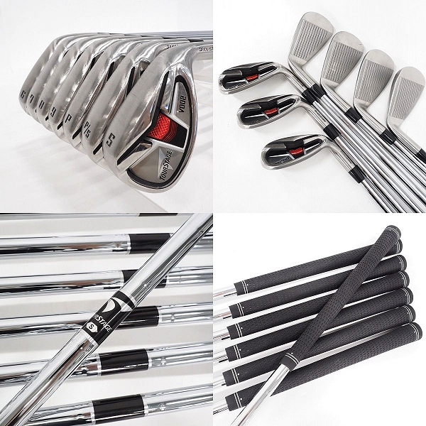 実際に弊社で買取させて頂いたBRIDGESTONE/ブリヂストン TOURSTAGE/ツアーステージ V002 11本セット FLEX：S キャディバッグ付きの画像 4枚目