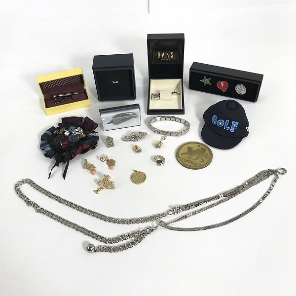 実際に弊社で買取させて頂いた【おまとめ】ダックスロンドン/ダニエルウェリントン/タケオキクチ 等 タイピン/バッジ/メダル/アクセサリー 他