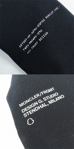 実際に弊社で買取させて頂いた【未使用/JPタグ】MONCLER GENIUS×FRAGMENT/モンクレール×フラグメント TOLIMAN GIUBBOTTO ダウンPコート G209U1B00004/0の画像 8枚目