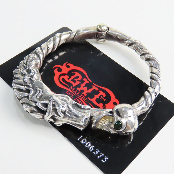 実際に弊社で買取させて頂いた【ギャラ付】BWL/ビルウォールレザー Twisted Bangle Horse/ツイステッドバングル ホース スカル ゴールドサダー