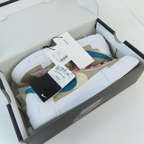 実際に弊社で買取させて頂いた【未使用】NIKE×SACAI×KAWS/ナイキ×サカイ×カウズ BLAZER LOW REED/ブレーザーロー リード DM7901-200 /27.5の画像 7枚目