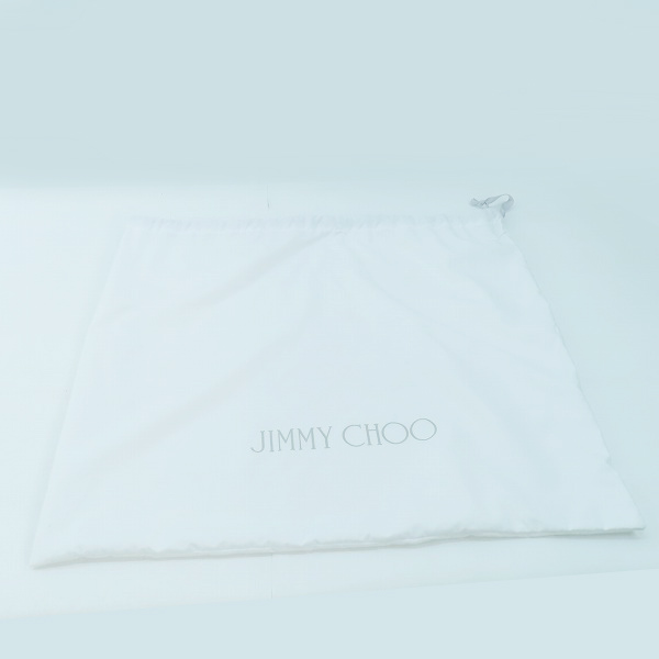 実際に弊社で買取させて頂いたJimmy Choo/ジミーチュウ MACY TOTE/メイシー トート レザー×ラフィア かごバッグの画像 9枚目
