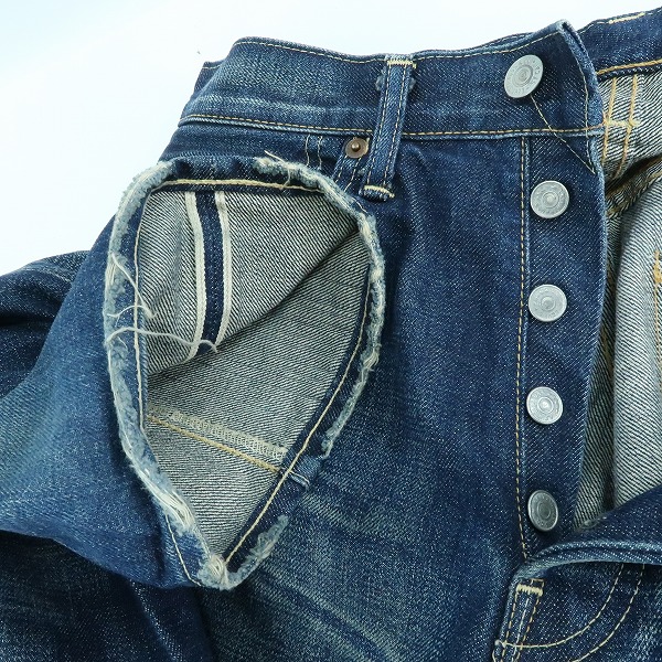 実際に弊社で買取させて頂いたLevi's/リーバイス 501XX 復刻 66501 日本製 デニム J19527-0704/W32の画像 5枚目