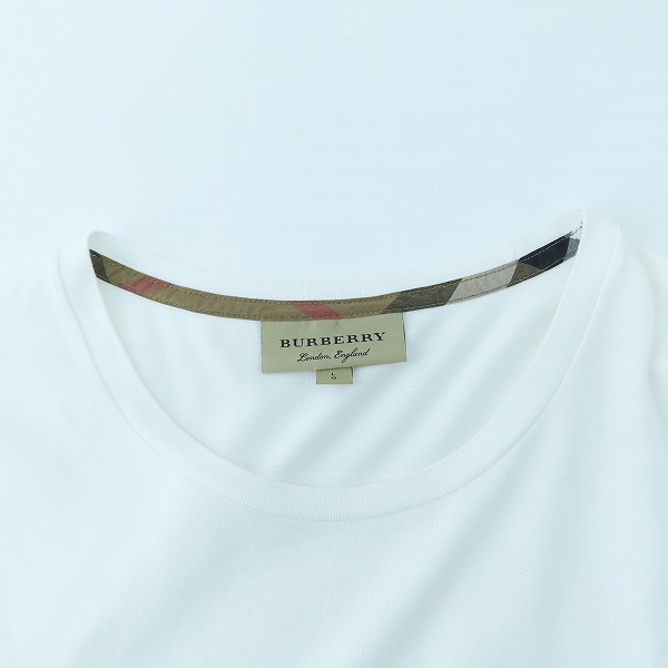 実際に弊社で買取させて頂いた【JPタグ】BURBERRY London England/バーバリーロンドン イングランド ロゴ胸刺繍 クルーネック Tシャツ/Lの画像 6枚目