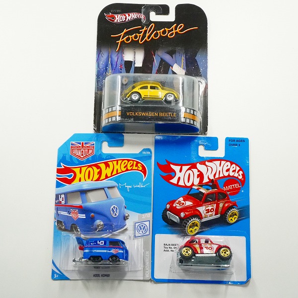 実際に弊社で買取させて頂いた【未開封】Hot Wheels/ホットウィール BAJA BEETLE/foot loose VOLKSWAGEN BEETLE/KOOL KOMBI Magnus Walker 3点セット