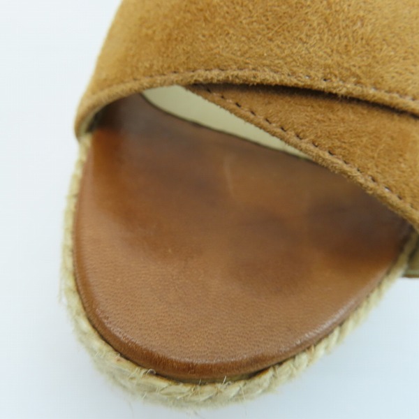 実際に弊社で買取させて頂いた【ジャンク】JIMMY CHOO/ジミーチュウ スエード ヒールサンダル 37の画像 5枚目