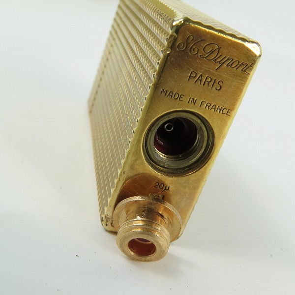 実際に弊社で買取させて頂いたS.T.Dupont/デュポン ライン 1L ガスライター ゴールドの画像 4枚目