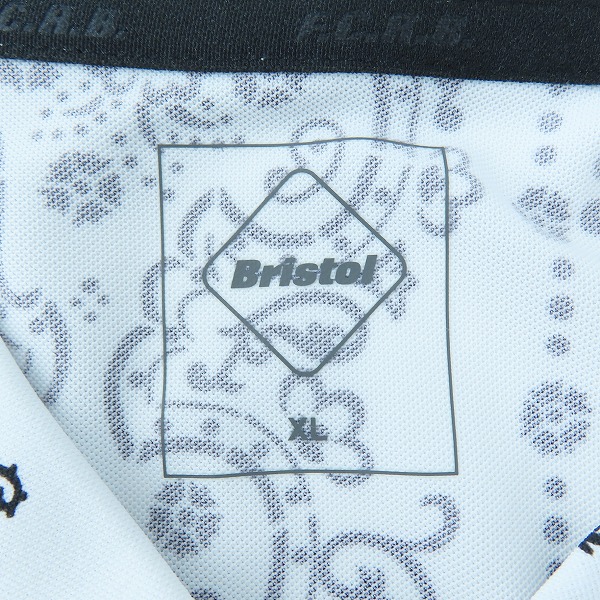 実際に弊社で買取させて頂いた【未使用】F.C.R.B./F.C.Real Bristol/F.C.レアルブリストル 23SS ペイズリー柄半袖 ポロシャツ FCRB-230137/XLの画像 2枚目