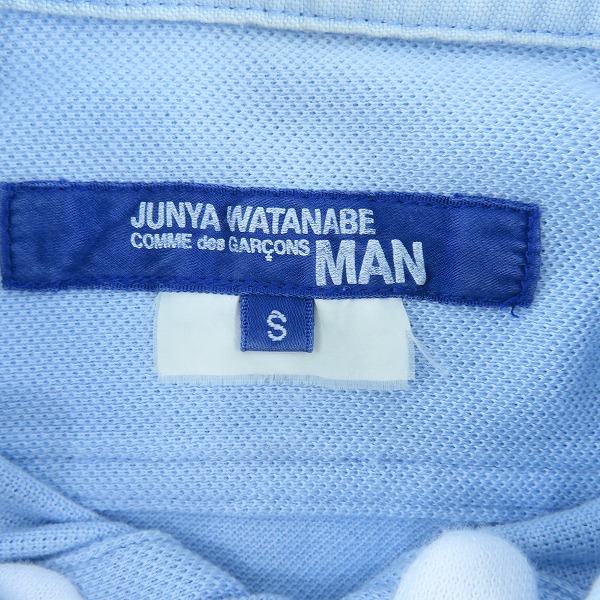 実際に弊社で買取させて頂いたCOMME des GARCONS JUNYA WATANABE MAN×LACOSTE/コムデギャルソンジュンヤワタナベマン×ラコステ 長袖シャツ WA-B016/Sの画像 2枚目