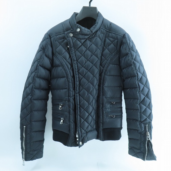実際に弊社で買取させて頂いた【JPタグ】BALMAIN/バルマン キルティングダウン ライダースジャケット/バイカージャケット 46