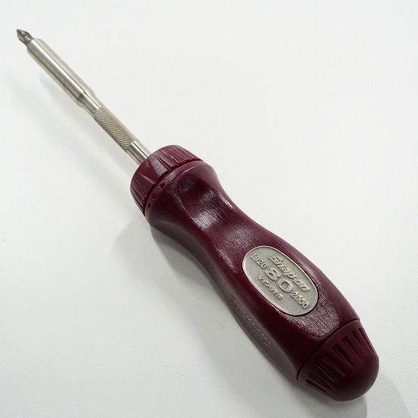 実際に弊社で買取させて頂いた【難有り】Snap-on/スナップオン SSDMR4B80ANV 80th Anniversary Limited Edition ラチェットドライバーの画像 2枚目