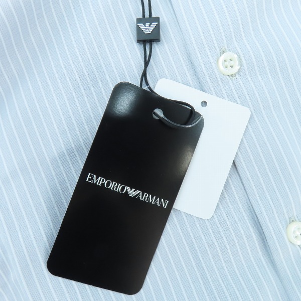 実際に弊社で買取させて頂いた【未使用】EMPORIO ARMANI/エンポリオアルマーニ  長袖シャツ ストライプ 11CA9T 1132C/43の画像 7枚目